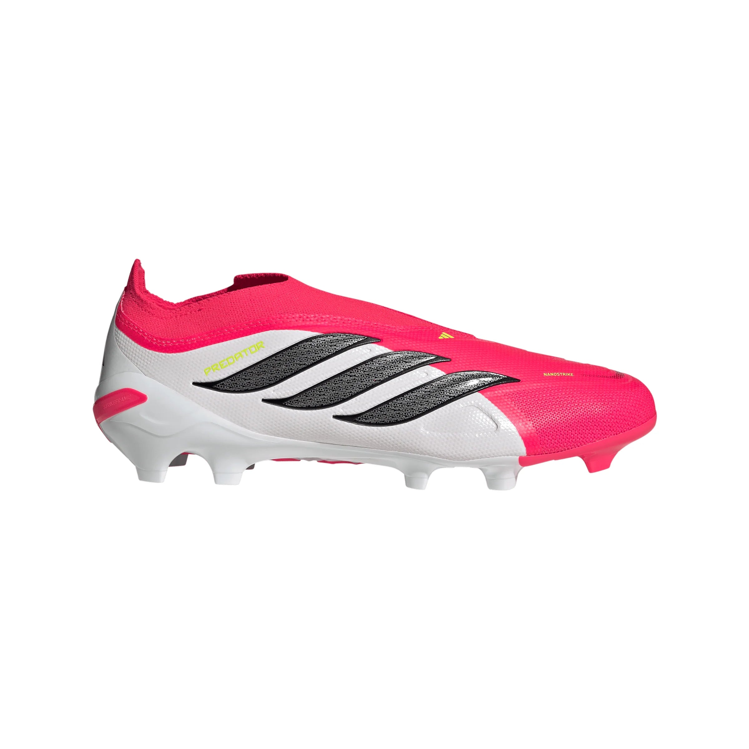 adidas Predator League Laceless FG Firm Ground Mens Soccer Cleats Red Black White