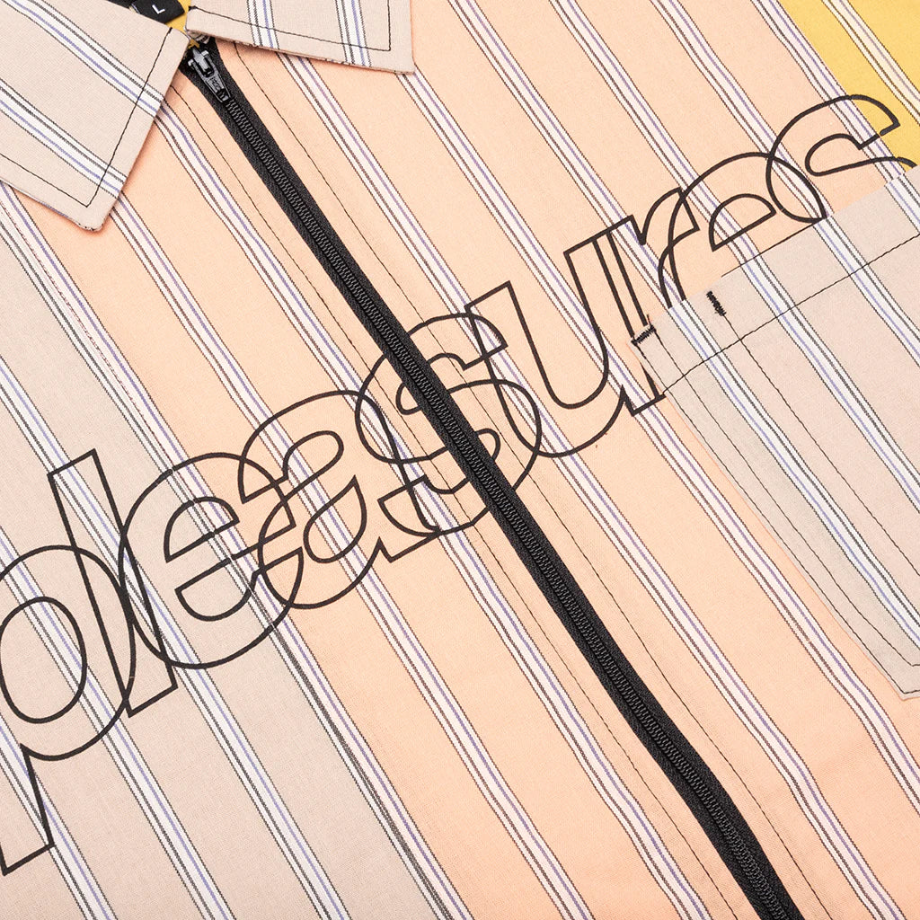Garner Zip Shirt Peach