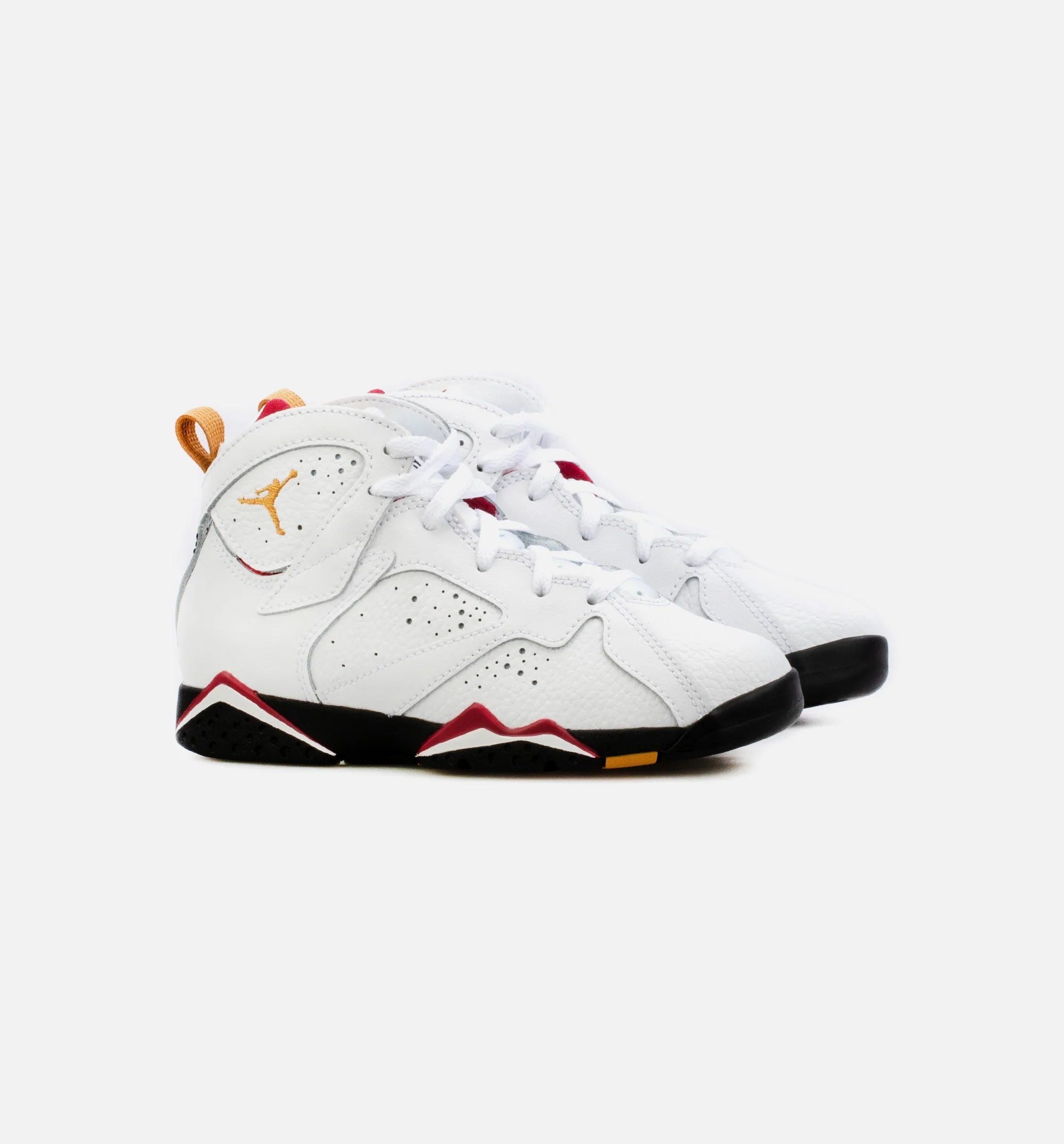 Air Jordan 7 Retro Cardinal Preschool Lifestyle Shoe White Red
