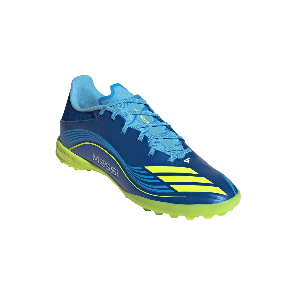 adidas F50 Messi League TF Mens Soccer Cleats Royal Blue Yellow Blue