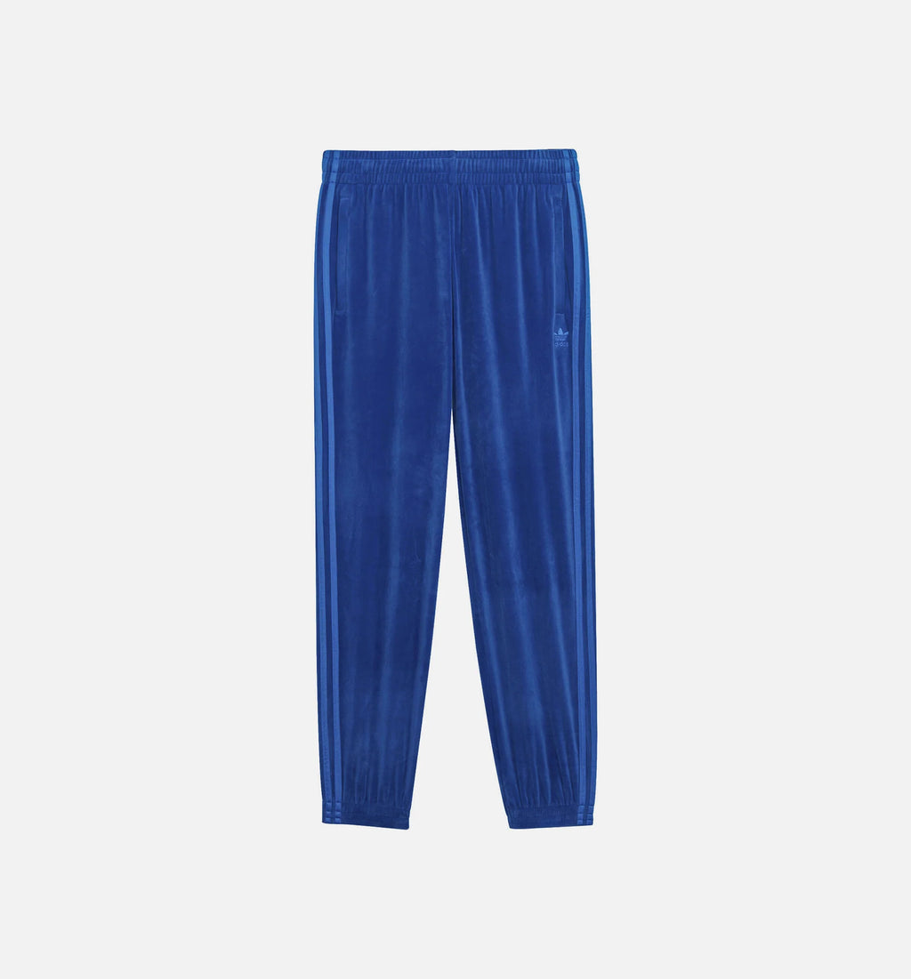 Jeremy Scott Velour Cuffed Pants Mens Pants Blue