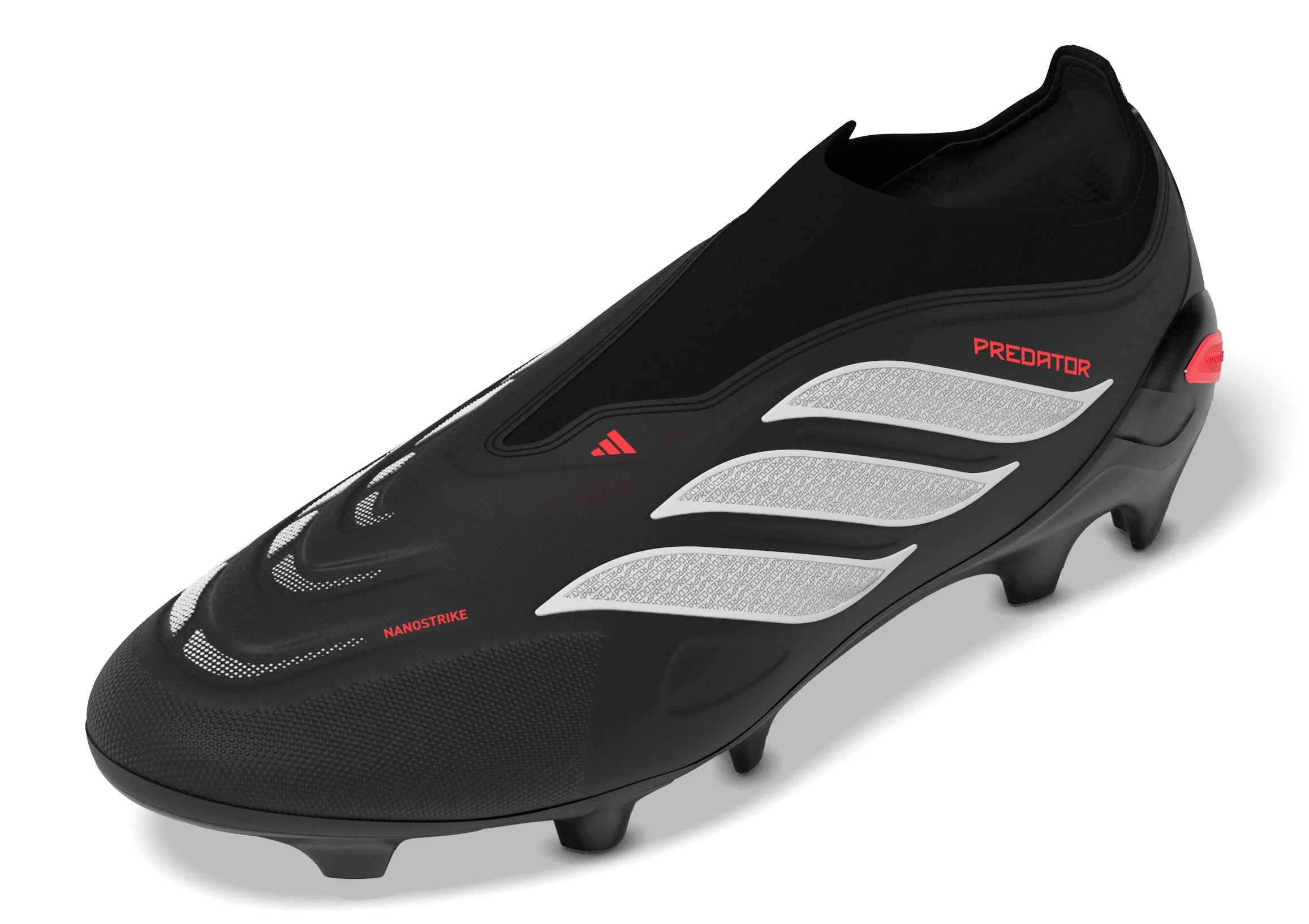adidas Predator League Laceless FG Firm Ground Mens Soccer Cleats Black White
