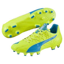 PUMA Evospeed 34 Lth FG Mens Soccer Cleats Safety Yellow