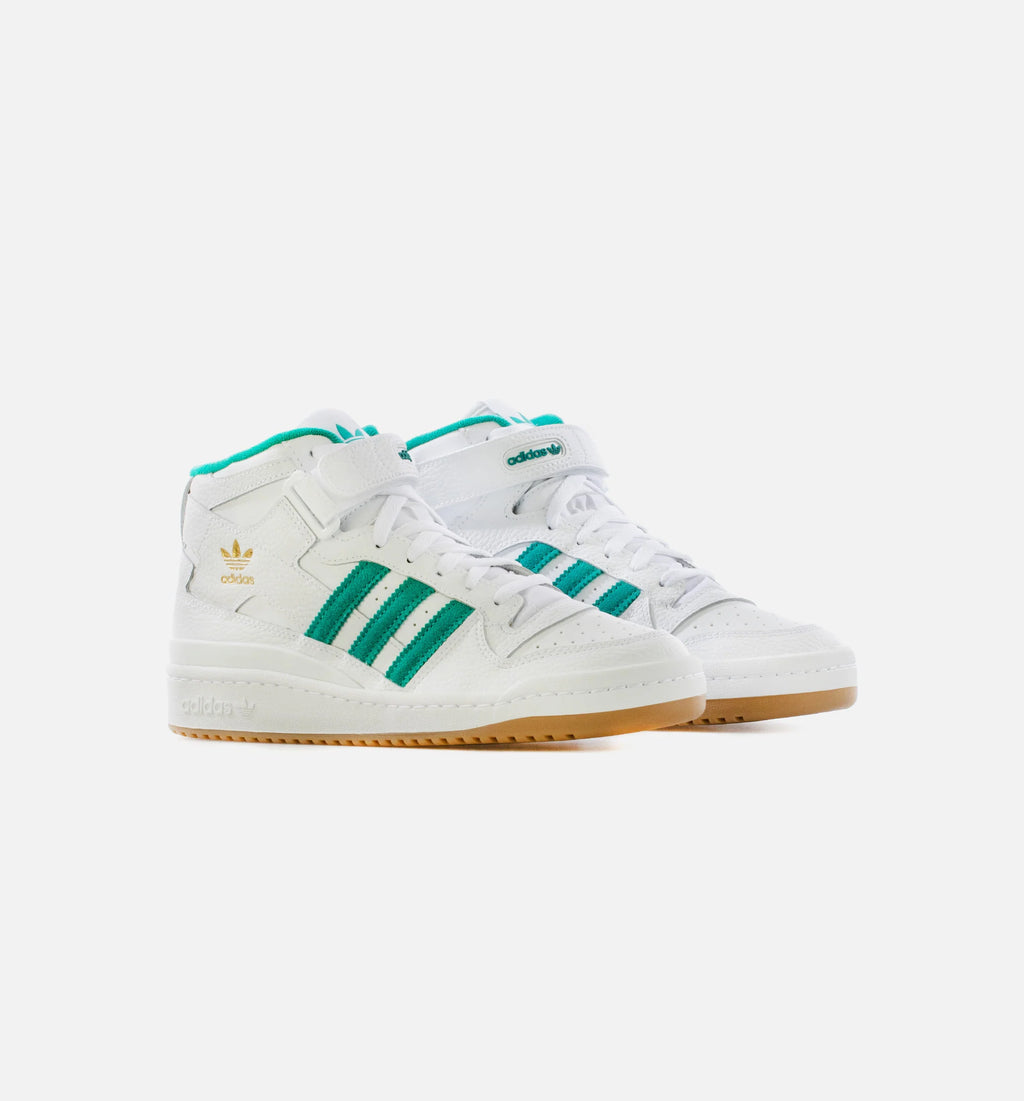Forum Mid Mens Lifestyle Shoe Cloud White Gold Metallic Gum