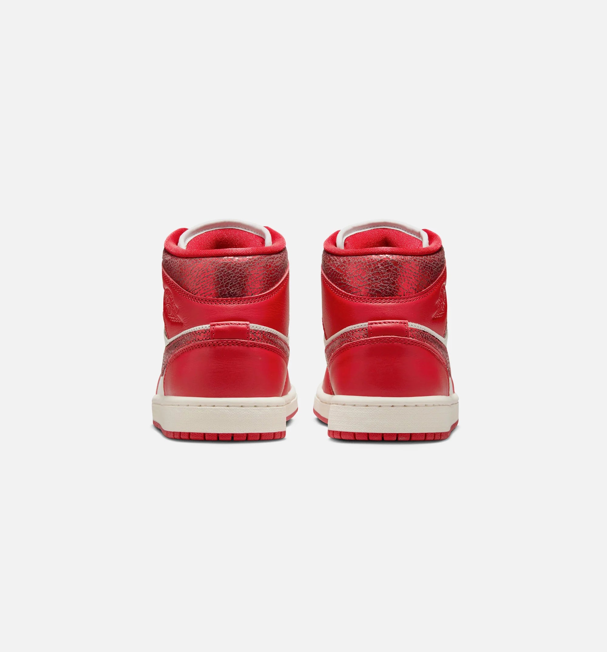 Air Jordan 1 Mid SE Womens Lifestyle Shoe Sail Team Red Varsity Red