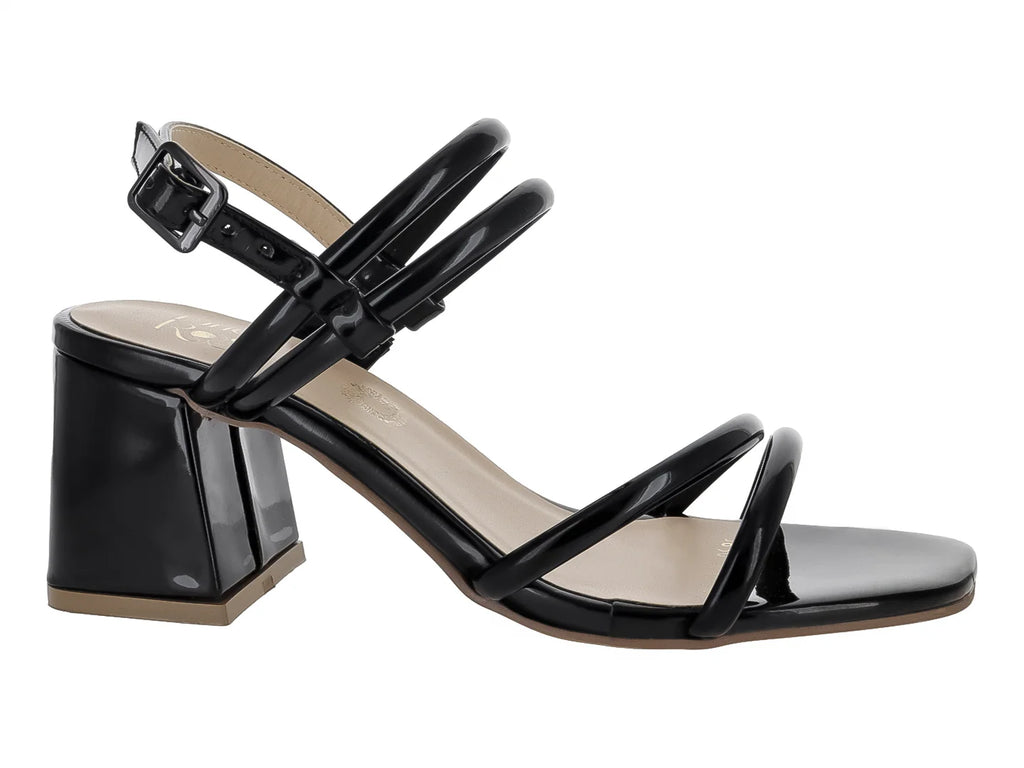 Zapatillas Mirlo Charol Negro para Mujer