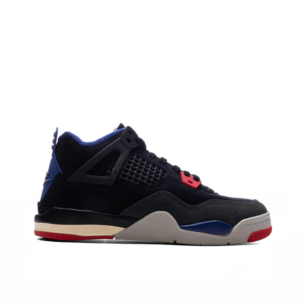 Air Jordan 4 Retro Rare Air PS Black Fire Red Deep Royal Blue