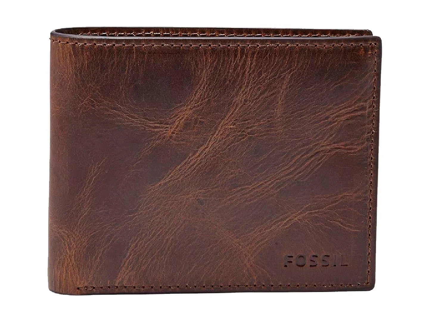 Cartera Fossil Bifold con ID Café