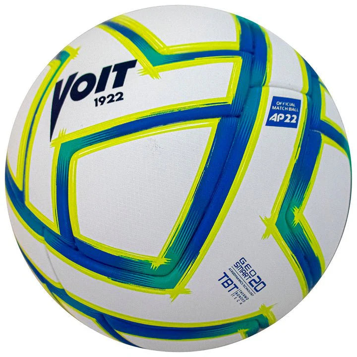 Voit Pro Fundacion BBVA FIFA Quality Pro Official Match Soccer Ball White Blue Yellow