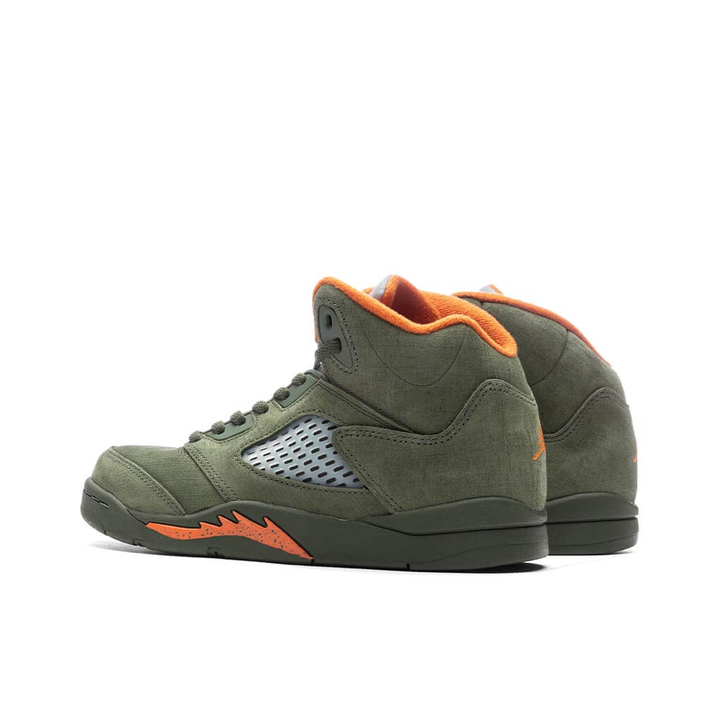 Air Jordan 5 Retro Olive PS Army Olive Solar Orange