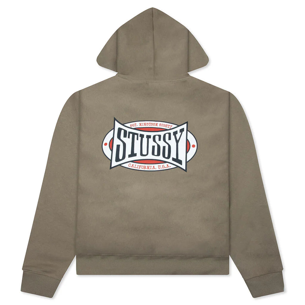 Champion Oval Zip Hoodie Army