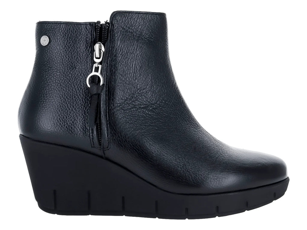 Botines Hispana de Piel Negro para Mujer