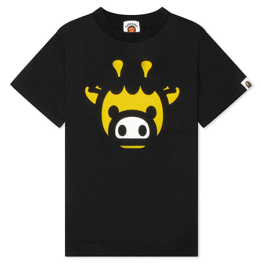 Kids Milogram Friends Tee Black Yellow