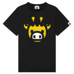 Kids Milogram Friends Tee Black Yellow