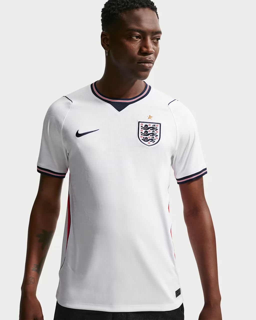 Nike England Home Mens Soccer Jersey 2026 White Speed Red Obsidian Obsidian