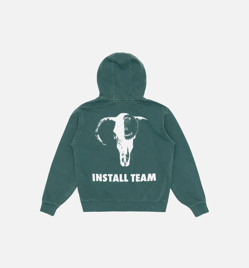 NYS Midweight Fleece Mens Hoodie Green