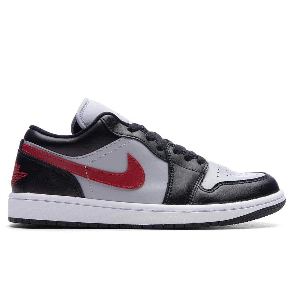 Womens Air Jordan 1 Low Wolf Grey Gym Red Black