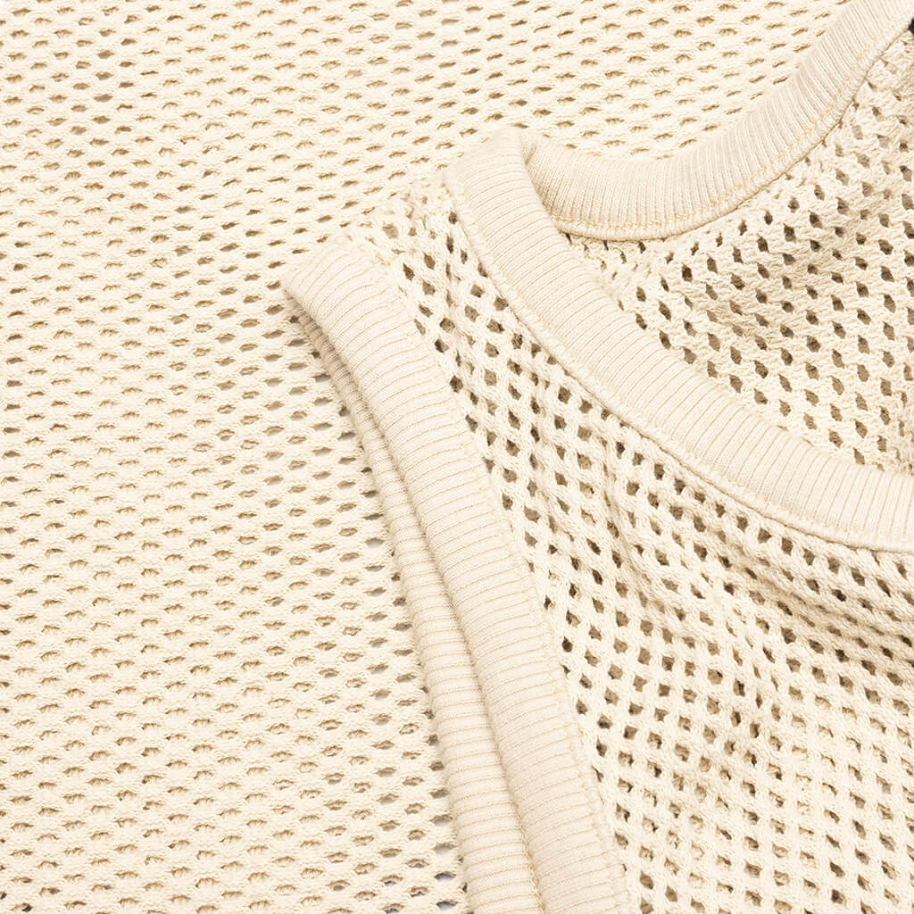 Cotton Big Mesh Tank Natural