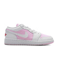 Air Jordan 1 Low GS Pink Foam White Fire Red