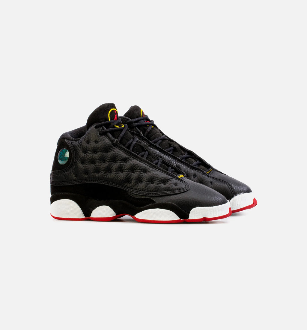 Air Jordan 13 Retro Playoffs Grade School Lifestyle Shoe Black