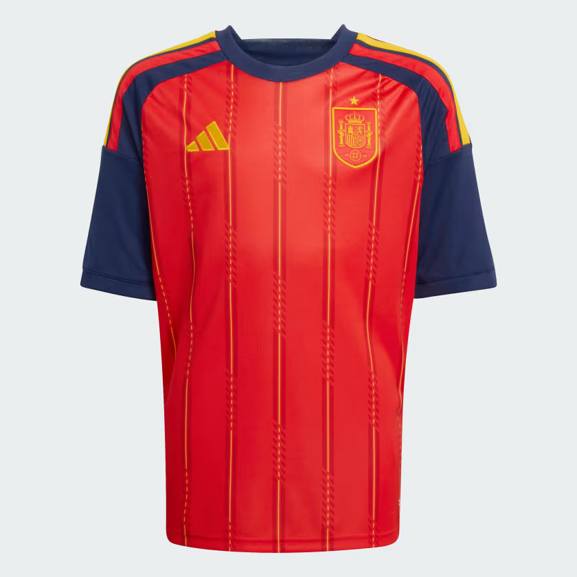 adidas Spain Home Youth Soccer Jersey 26 Red