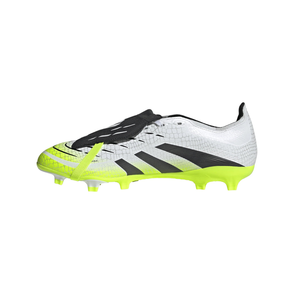adidas Predator League Fold Over Tongue Firm Multi Ground Soccer Cleats White Black