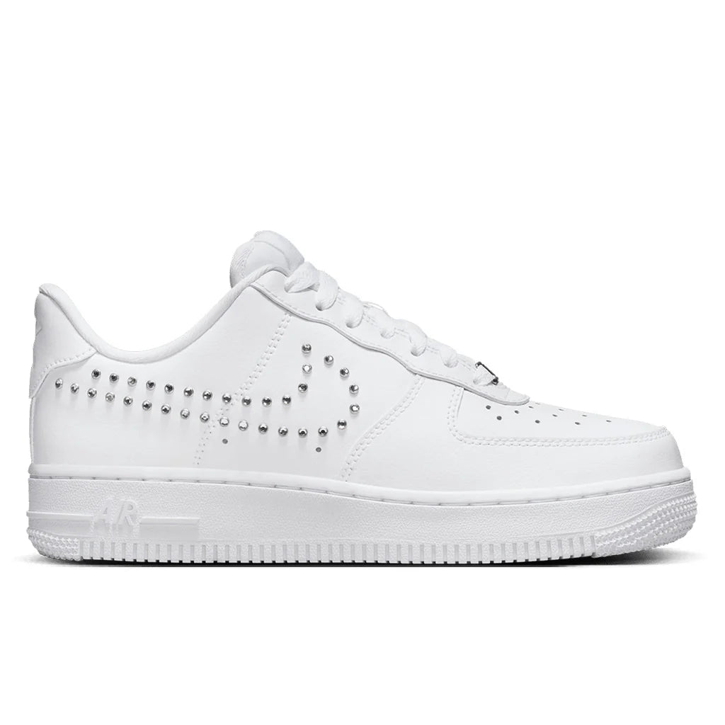 Womens Air Force 1 07 White Chrome Metallic Silver