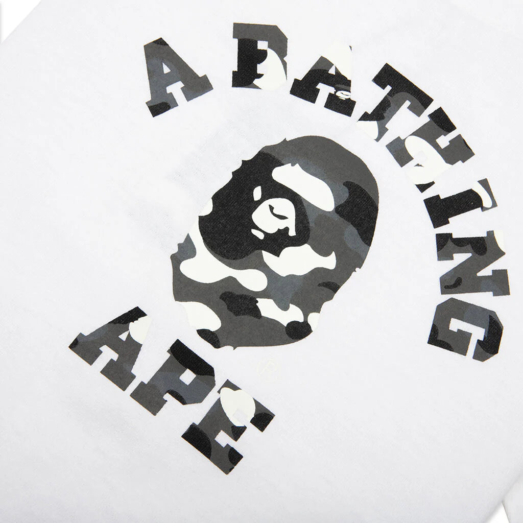 Kids City Camo College Tee White