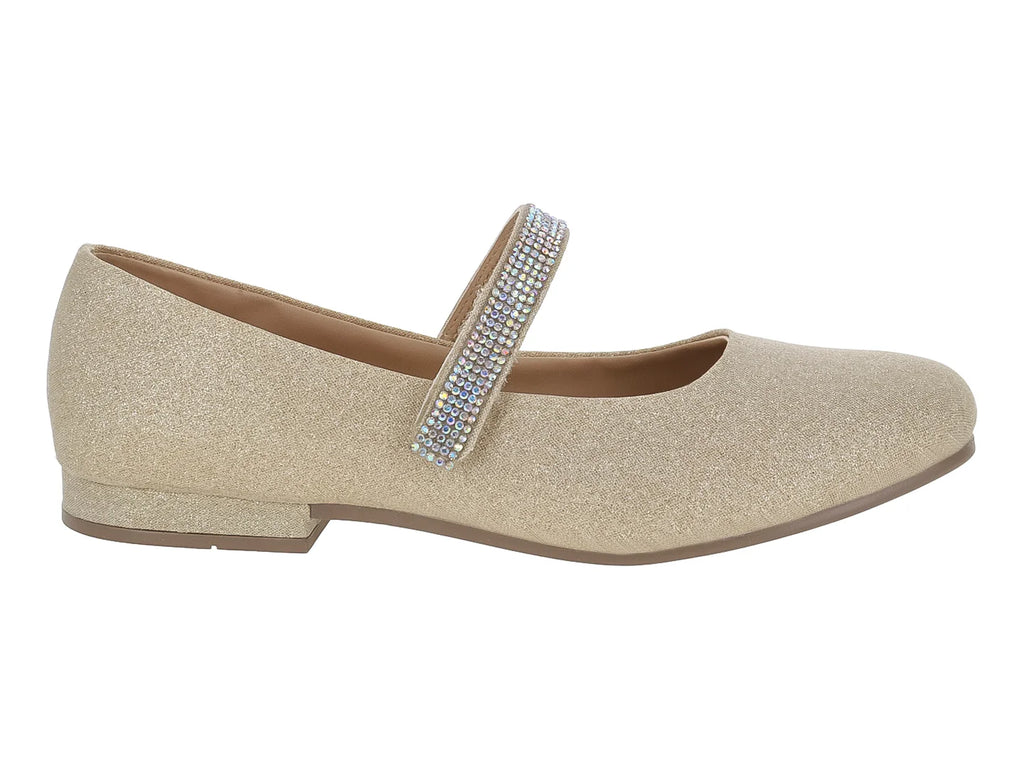 Zapatos Planos Tropicana Color Oro para Niña
