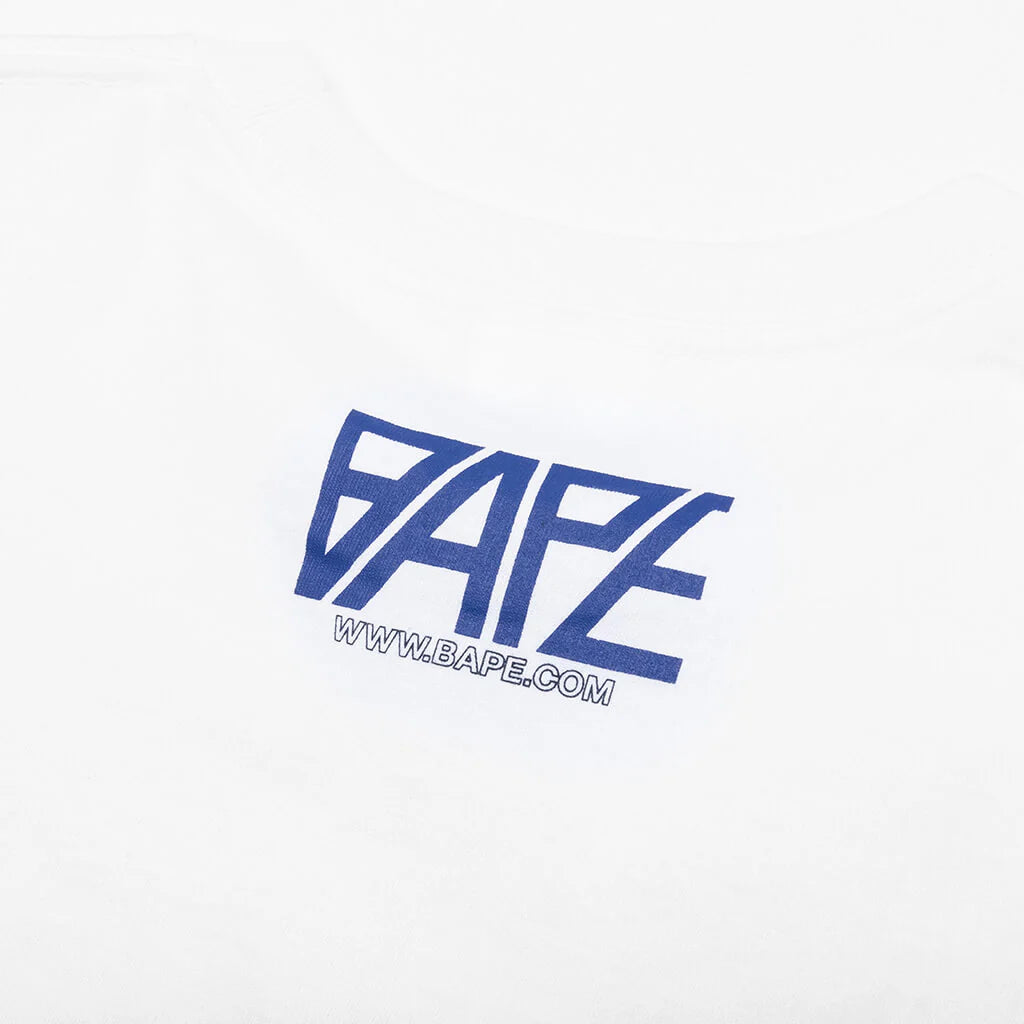 Bape Logo Monogram Tee White