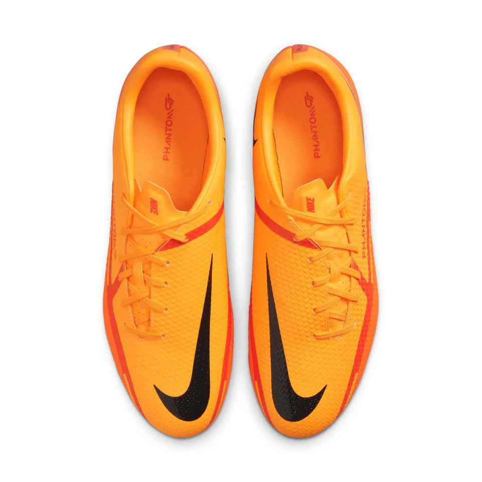 Nike Phantom GT2 Academy Flyease FG Firm Ground Soccer Cleats Orange Black
