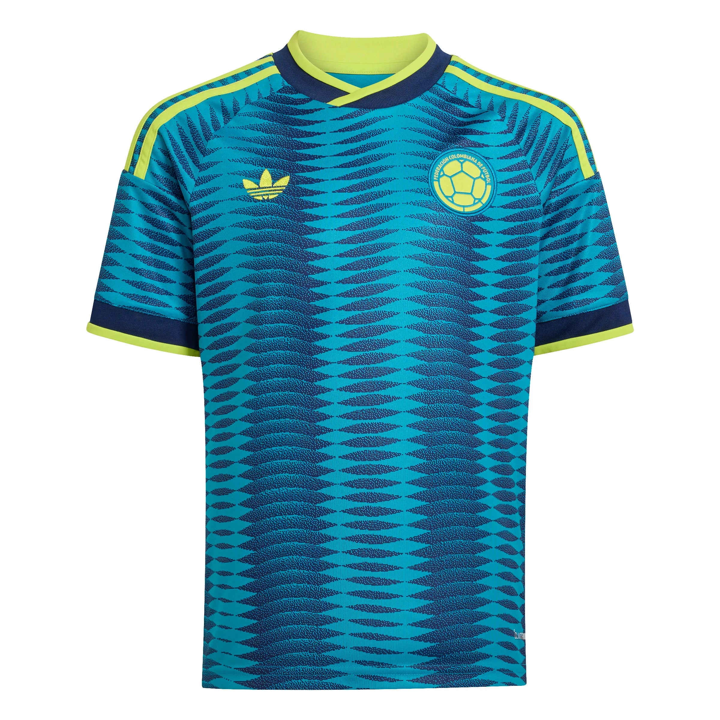 adidas Colombia Away Youth Soccer Jersey 2026 Mistery Petrol Navy