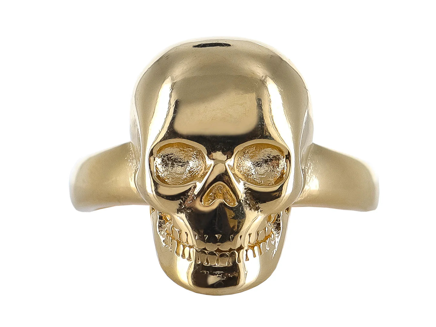 Anillo de Calavera Roze Color Dorado
