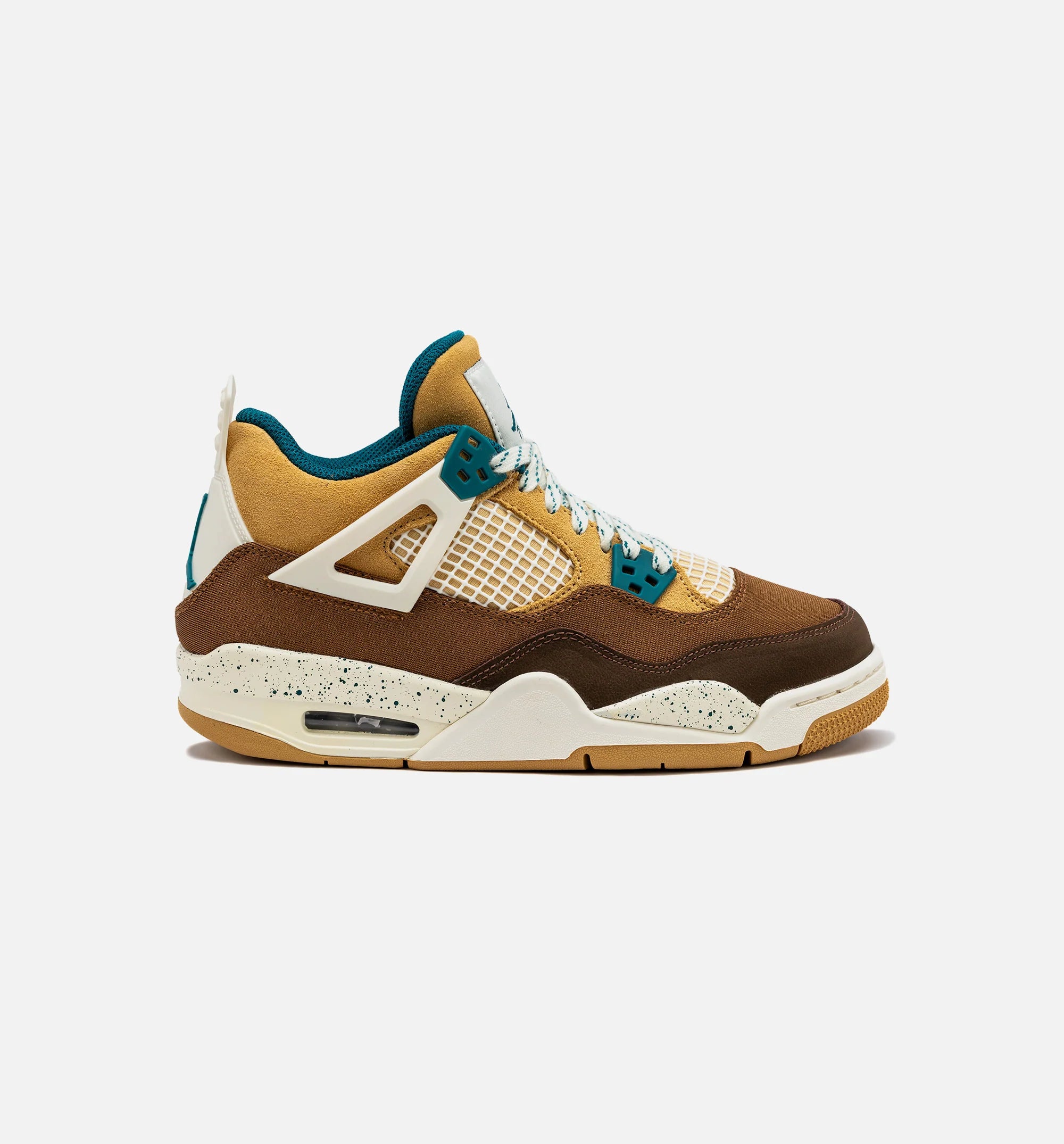 Air Jordan 4 Retro Cacao Wow Grade School Lifestyle Shoe Cacao Wow Geode Teal Free Shipping