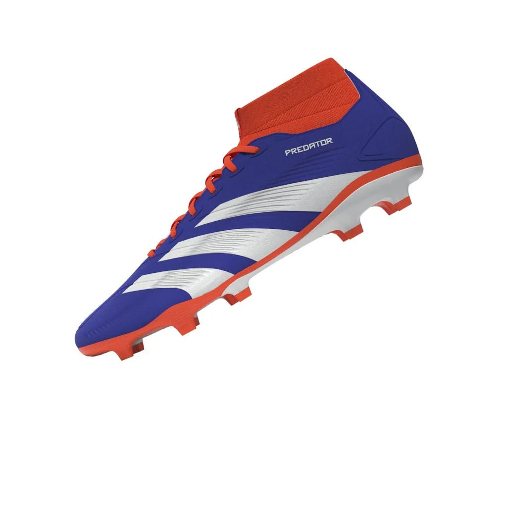 adidas Predator League Sock FG Firm Ground Soccer Cleats Lucid Blue White Solar Red