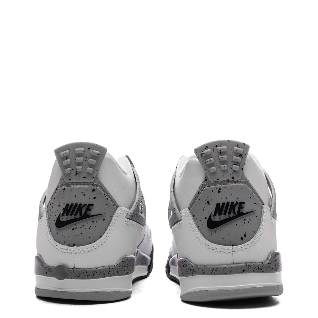 Air Jordan 4 Retro OG White Cement PS Summit White Fire Red Cement Grey Black