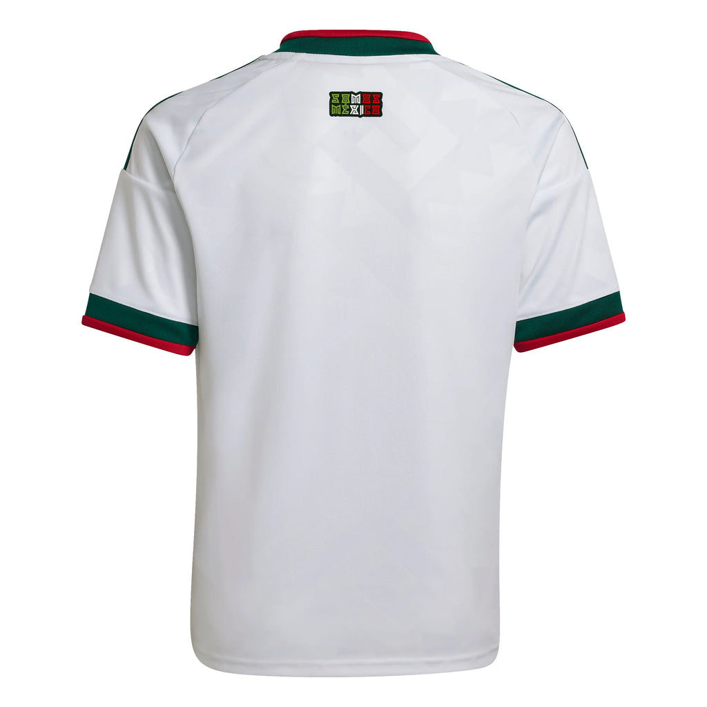 adidas Mexico Away Youth Soccer Jersey 2026 White