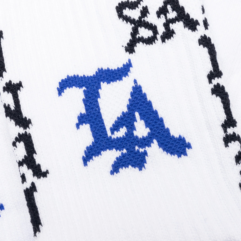 Saint Michael x Born X Raised LA Socks White
