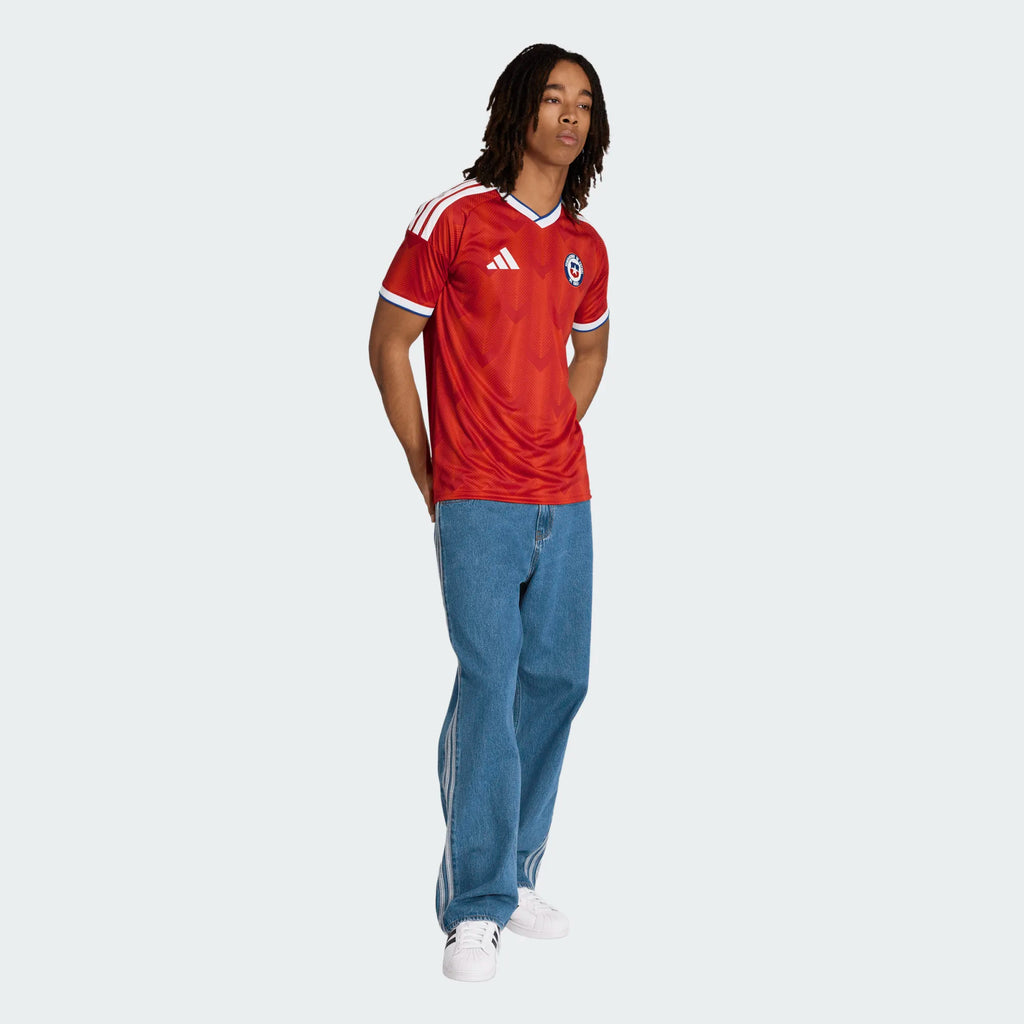 adidas Chile Home Mens Soccer Jersey 2026 Red