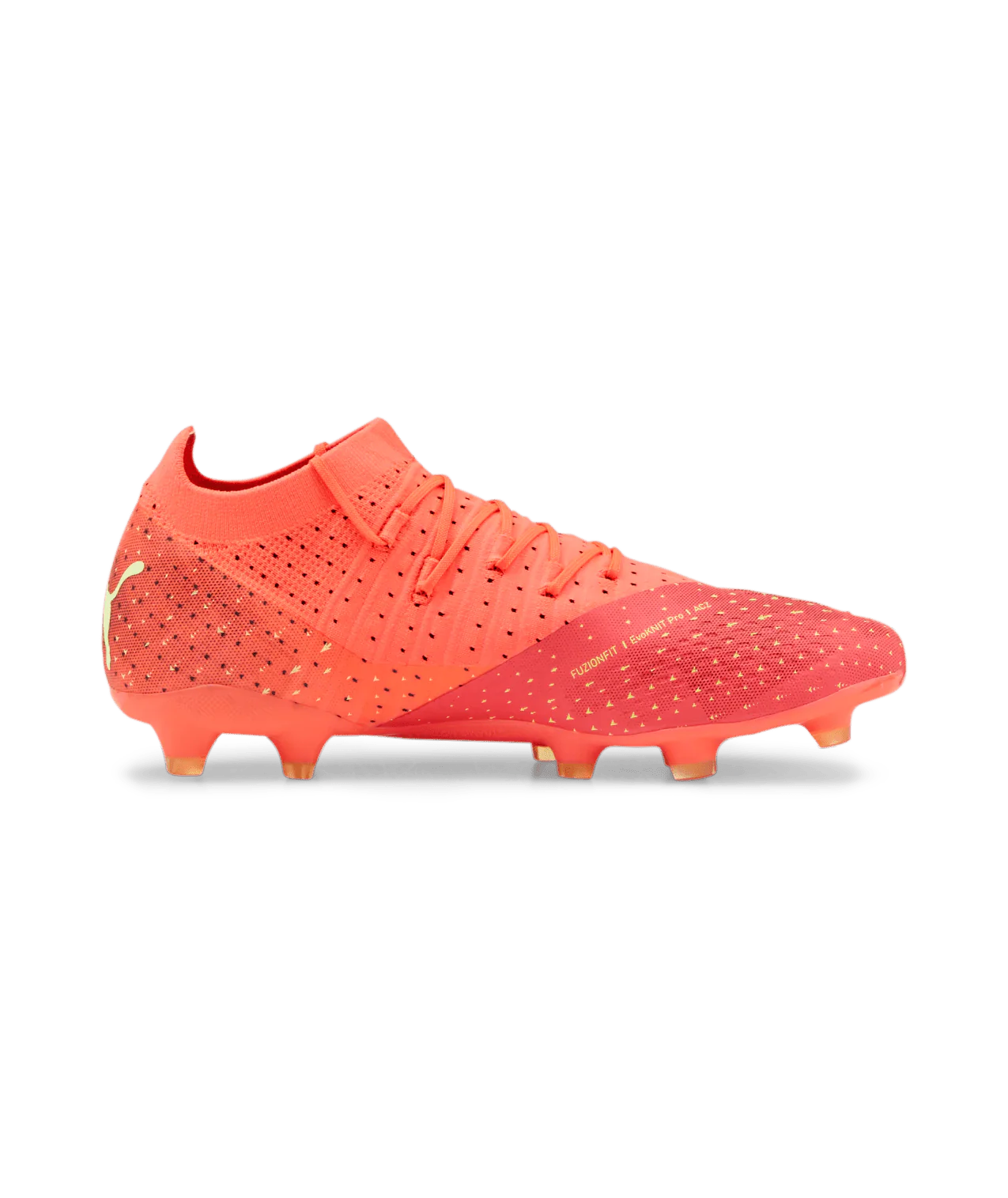 PUMA Future Z 34 FG AG Soccer Cleats Fiery Coral Black Salmon