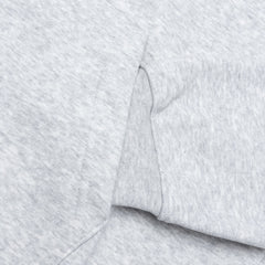 Brooklyn Fleece Full Zip Hoodie Grey Heather White