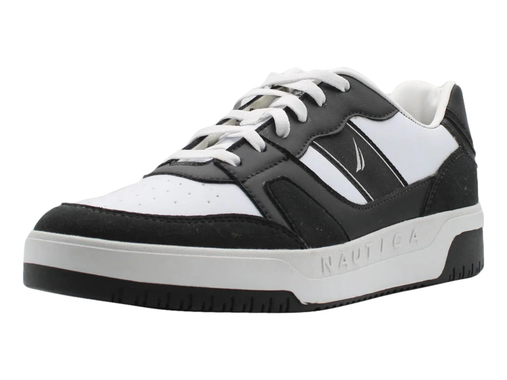 Tenis Nautica Charlo Negro y Blanco para Hombre