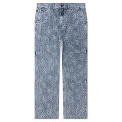Flower Denim Pant Light Indigo