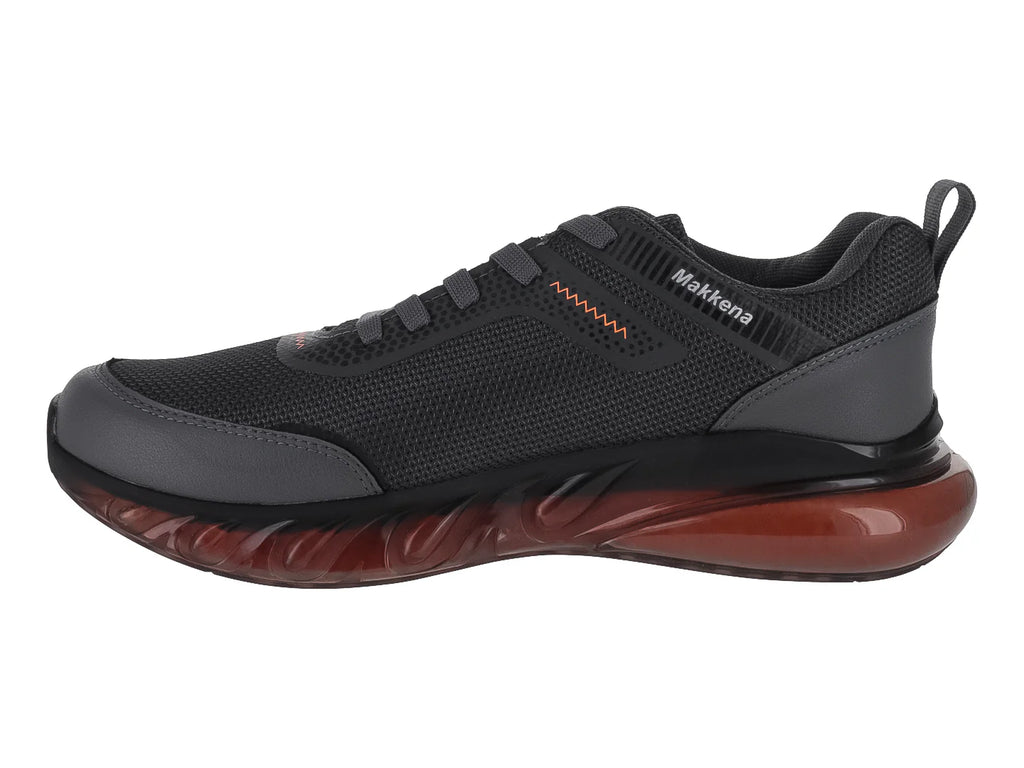 Tenis de Baloncesto Makena Gris y Naranja para Hombre