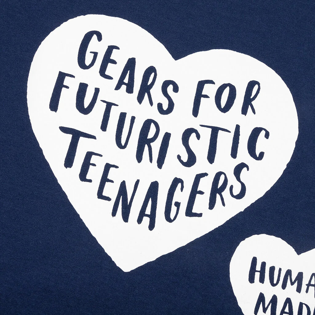 Graphic L S T Shirt 6 Navy