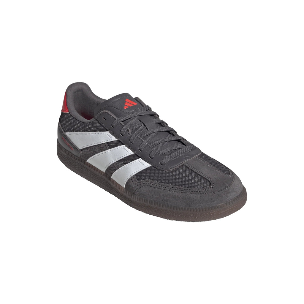 adidas Predator Freestyle Indoor Soccer Shoes Grey Strata White Lucid Red