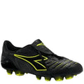 Diadora Maracana RTX 12 FG Firm Ground Soccer Cleats Black Yellow Fluo
