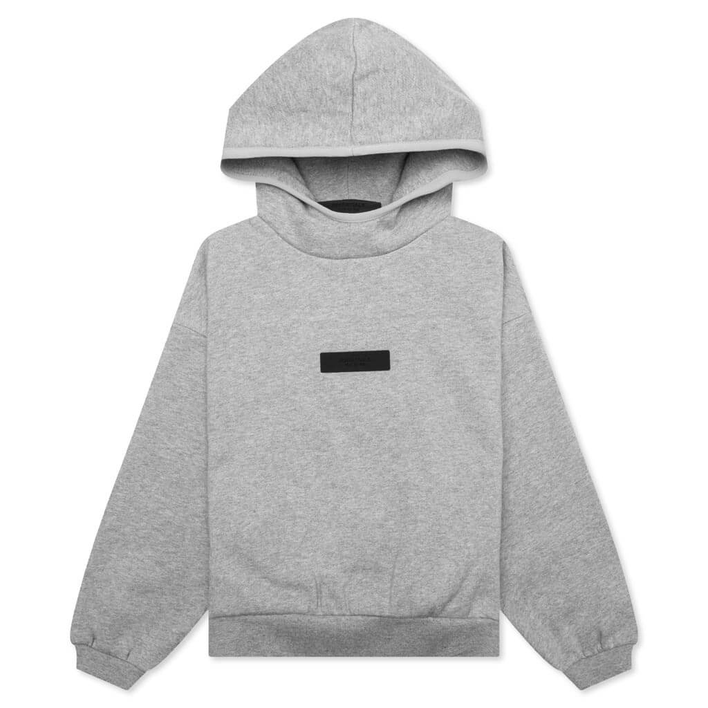 Kids Hoodie Dark Heather Oatmeal
