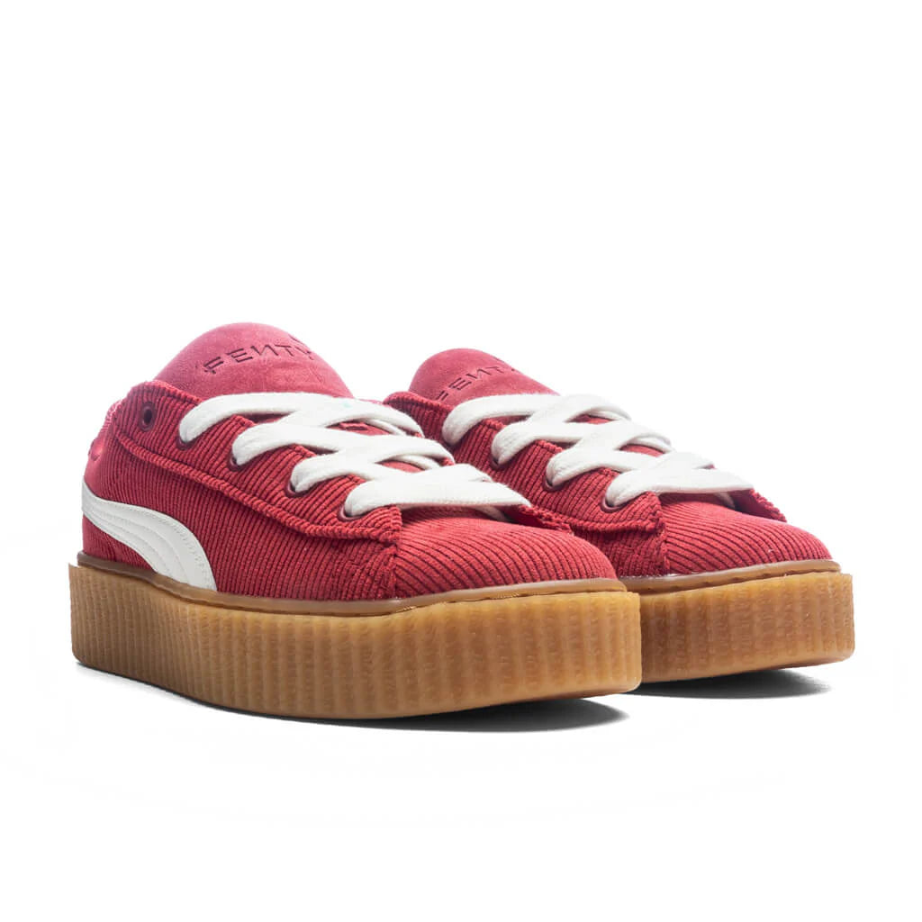 Puma x Fenty Creeper Phatty Corduroy GS Club Red Warm White Gum