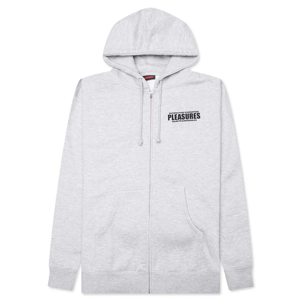 Staff Zip Hoodie Heather Grey